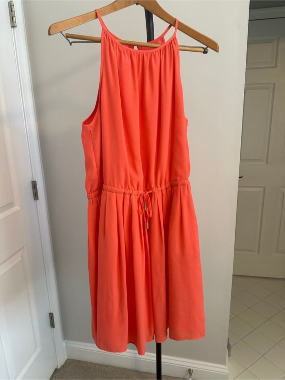 Coral Halter Dress